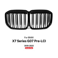 Calandre BMW X7 G07 Noir Brillant 2019-2022 - détail du montage - Becquet Voiture