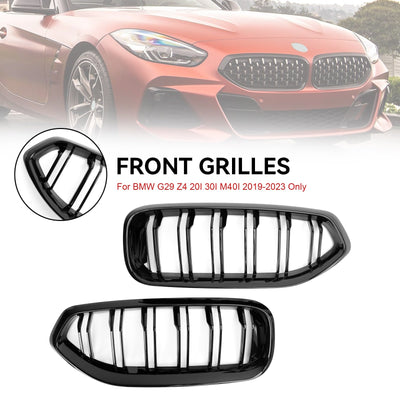 Calandre BMW Z4 G29 2019-2023 Noir Brillant - installé sur véhicule - Becquet Voiture