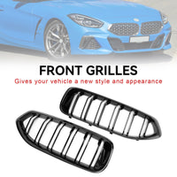 BMW Z4 G29 2019-2023 Kidney Grille Gloss Black - three-quarter view - Becquet Voiture