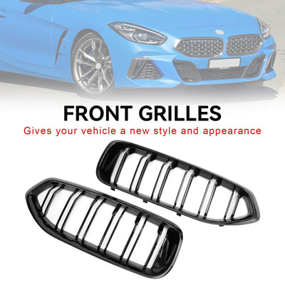 Calandre BMW Z4 G29 2019-2023 Noir Brillant - vue de trois-quarts - Becquet Voiture