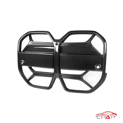Calandre Carbone BMW i4 G26 2021-2024 - vue de profil - Becquet Voiture