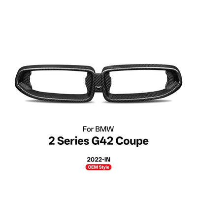 Calandre Carbone BMW Série 2 G42 Coupé 2022+ - détail du montage - Becquet Voiture