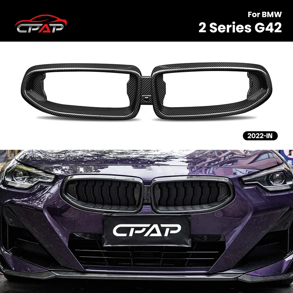 Calandre Carbone BMW Série 2 G42 Coupé 2022+ - vue de face - Becquet Voiture