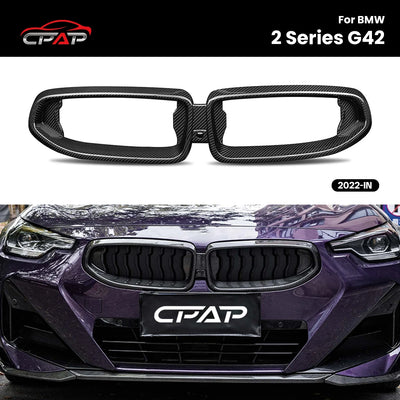 Calandre Carbone BMW Série 2 G42 Coupé 2022+ - vue de face - Becquet Voiture