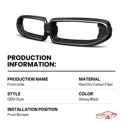 Calandre Carbone BMW Série 2 G42 Coupé 2022+ - vue de profil - Becquet Voiture