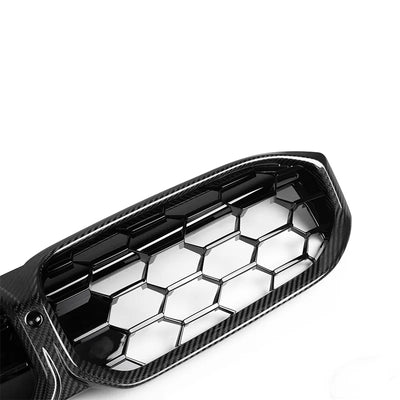 Calandre Carbone BMW Serie 3 G20 G21 LCI 2023-2024 - installé sur véhicule - Becquet Voiture