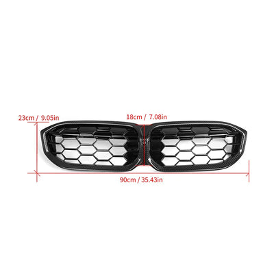 Calandre Carbone BMW Serie 3 G20 G21 LCI 2023-2024 - packshot studio - Becquet Voiture