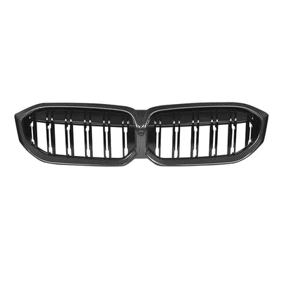 Calandre Carbone BMW Serie 3 G20 G21 LCI 2023-2024 - vue de dessus - Becquet Voiture