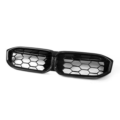 Calandre Carbone BMW Serie 3 G20 G21 LCI 2023-2024 - vue de profil - Becquet Voiture
