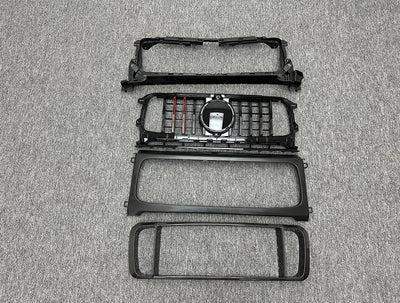 Calandre Carbone Mercedes Classe G W464 G63 Style R B900 - installé sur véhicule - Becquet Voiture