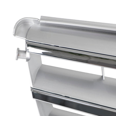 Calandre Centrale Mercedes W204 C300 C350 2008-2014 Argent Avec LED - packshot studio 2 - Becquet Voiture