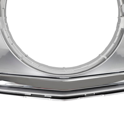 Calandre Centrale Mercedes W204 C300 C350 2008-2014 Argent Avec LED - vue de dessus 2 - Becquet Voiture