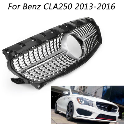 Calandre Diamant Argent Mercedes R117 W117 CLA250 2013-2016 - installé sur véhicule 2 - Becquet Voiture