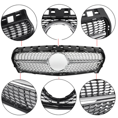 Calandre Diamant Argent Mercedes R117 W117 CLA250 2013-2016 - packshot studio 2 - Becquet Voiture