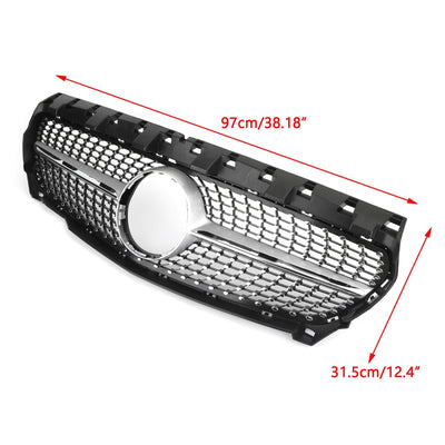 Calandre Diamant Argent Mercedes R117 W117 CLA250 2013-2016 - vue de profil - Becquet Voiture