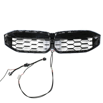 Calandre Diamant BMW Série 3 G20 G28 Noir Argent 2023-2024 - installé sur véhicule - Becquet Voiture