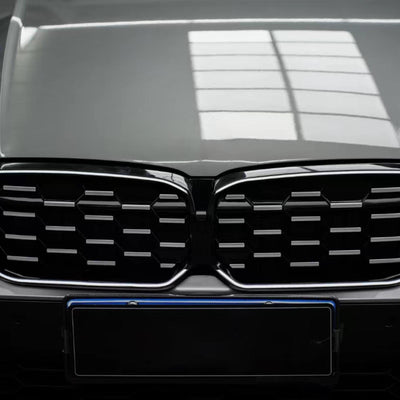 Calandre Diamant BMW Série 3 G20 G28 Noir Argent 2023-2024 - vue arrière 2 - Becquet Voiture