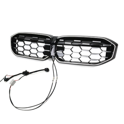 Calandre Diamant BMW Série 3 G20 G28 Noir Argent 2023-2024 - vue de face - Becquet Voiture
