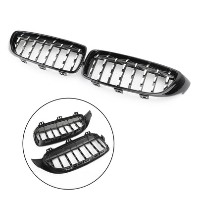 Calandre Diamant BMW Série 4 F32 F36 F82 Noir Chrome - vue de profil - Becquet Voiture