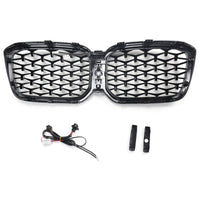 Calandre Diamant BMW X3 X4 G01 G02 Noir 2022-2025 - détail du montage - Becquet Voiture
