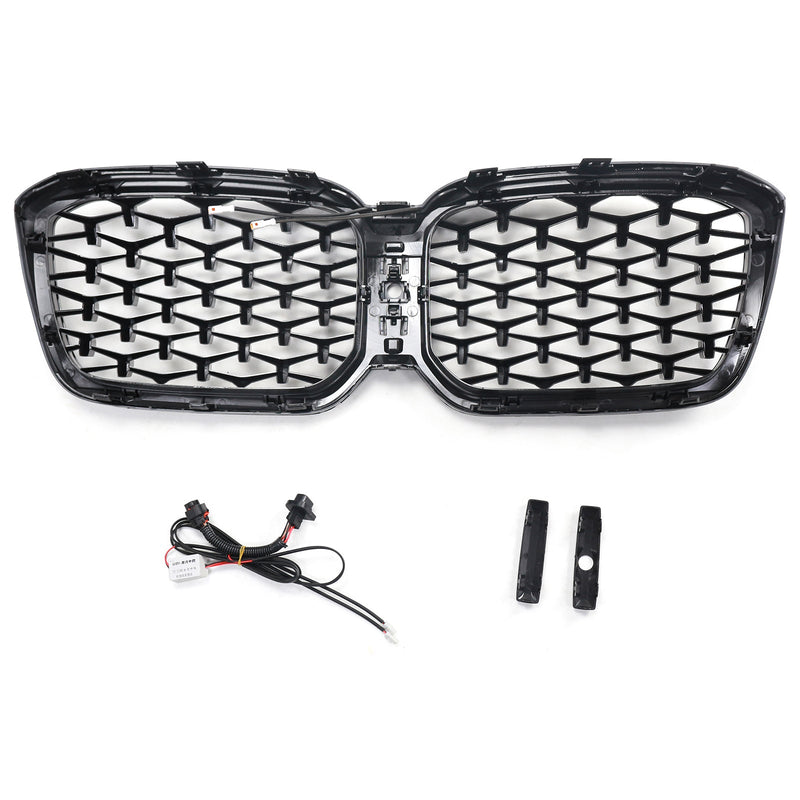 Calandre Diamant BMW X3 X4 G01 G02 Noir 2022-2025 - détail du montage - Becquet Voiture