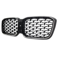 Calandre Diamant BMW X3 X4 G01 G02 Noir 2022-2025 - vue de profil 2 - Becquet Voiture