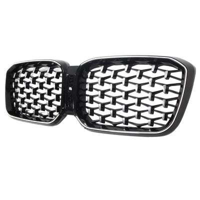 Calandre Diamant BMW X3 X4 G01 G02 Noir 2022-2025 - vue de profil 2 - Becquet Voiture