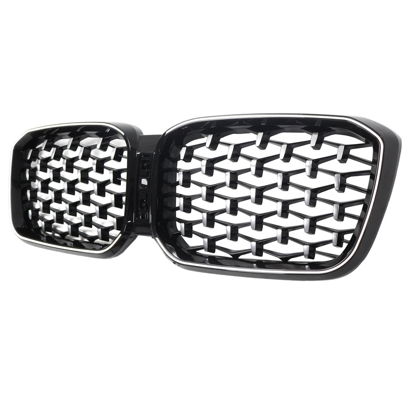Calandre Diamant BMW X3 X4 G01 G02 Noir 2022-2025 - vue de profil 2 - Becquet Voiture