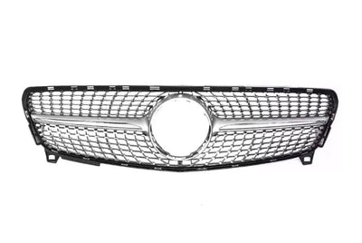 Calandre Diamant Mercedes Classe A W176 2013-2018 Noir Argent - vue arrière - Becquet Voiture