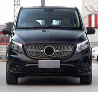 Diamantfräsmuster Mercedes V-Klasse Vito W447 2015–2022 - Vorderansicht - Becquet Voiture