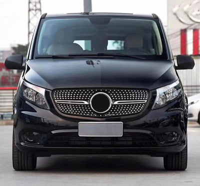 Calandre diamant Mercedes Classe V Vito W447 2015-2022 - vue de face - Becquet Voiture