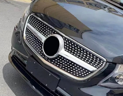 Calandre diamant Mercedes Classe V Vito W447 2015-2022 - vue de profil - Becquet Voiture