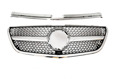 Calandre diamant Mercedes Classe V Vito W447 2015-2022 - vue de trois-quarts - Becquet Voiture