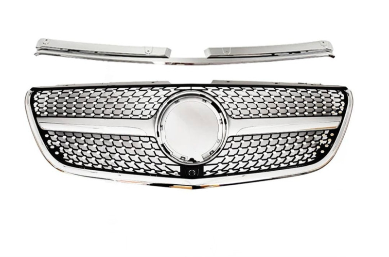 Diamantfräsmuster Mercedes V-Klasse Vito W447 2015–2022 - Dreiviertelansicht - Becquet Voiture