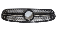 Calandre Diamant Mercedes GLC W253 Noir Argent 2015 2022 - installé sur véhicule - Becquet Voiture