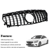 Kühlergrill Diamant-Schwarz glänzend Mercedes CLA W117 2013-2019 - Studio-Packshot - Becquet Voiture