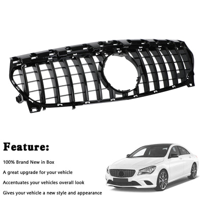 Calandre Diamant Noir Brillant Mercedes CLA W117 2013-2019 - packshot studio - Becquet Voiture