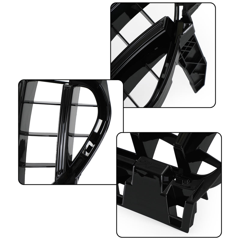 Kühlergrill Diamant-Schwarz glänzend Mercedes CLA W117 2013-2019 - Rückansicht 2 - Becquet Voiture