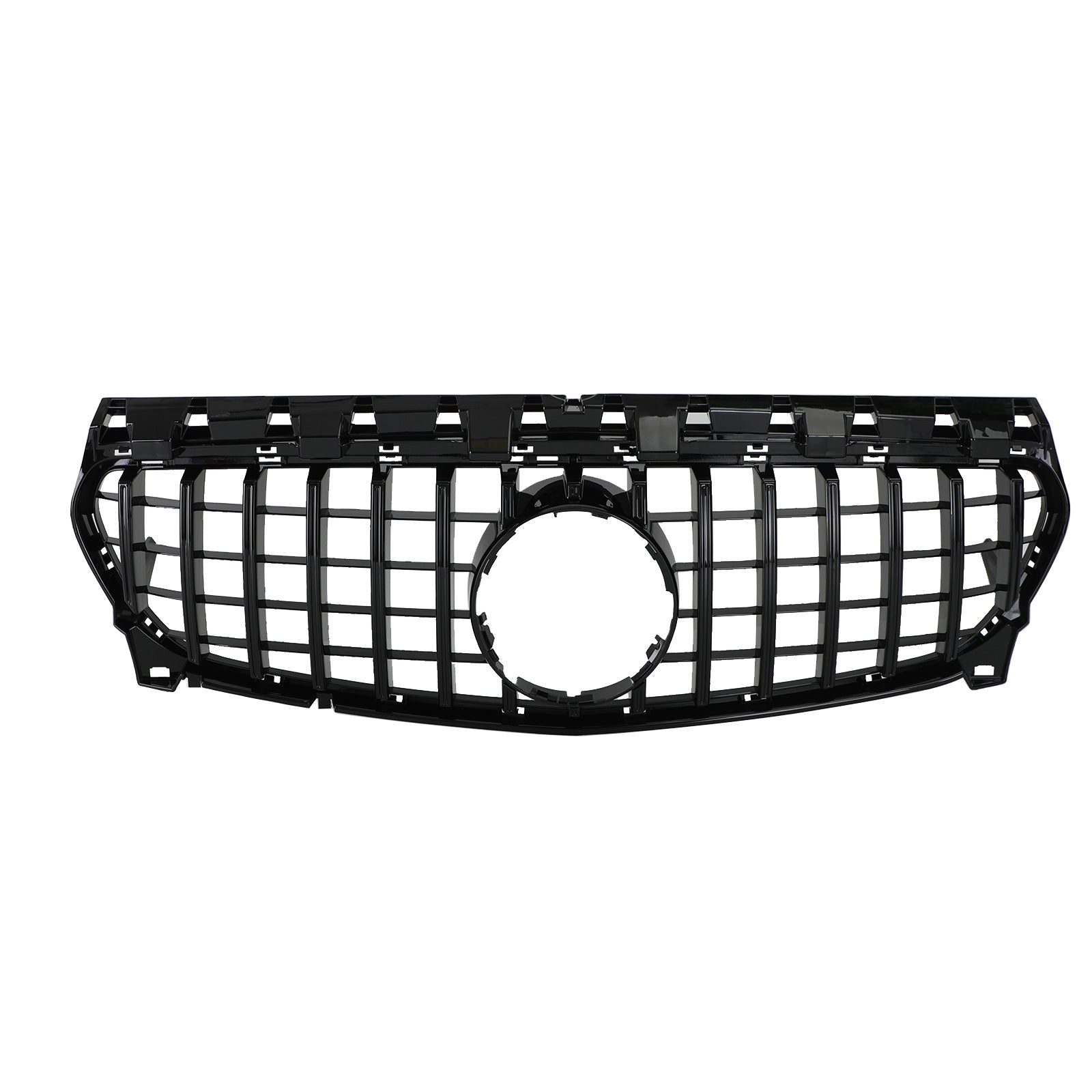 Calandre Diamant Noir Brillant Mercedes CLA W117 2013-2019 - vue de face - Becquet Voiture