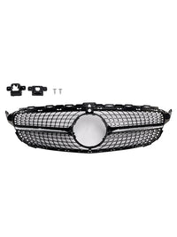 Diamond-Cut Grille Mercedes C-Class W205 C250 C300 2015-2018 - side view 2 - Becquet Voiture