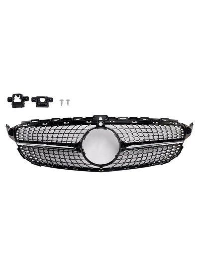 Calandre Diamantée Mercedes Classe C W205 C250 C300 2015-2018 - vue de profil 2 - Becquet Voiture