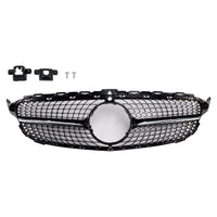 Diamond-Cut Grille Mercedes C-Class W205 C250 C300 2015-2018 - side view - Becquet Voiture
