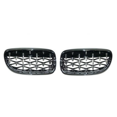 Calandre Diamond BMW Série 3 E90 E91 - vue de trois-quarts - Becquet Voiture