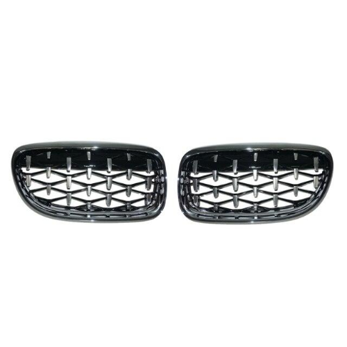 Diamond Grille BMW 3 Series E90 E91 - three-quarter view - Becquet Voiture