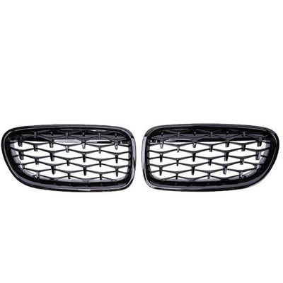 Calandre Diamond BMW Série 5 F10 2010-2016 Noir - vue arrière - Becquet Voiture