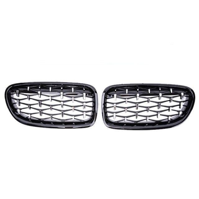 Calandre Diamond BMW Série 5 F10 2010-2016 Noir - vue de face - Becquet Voiture
