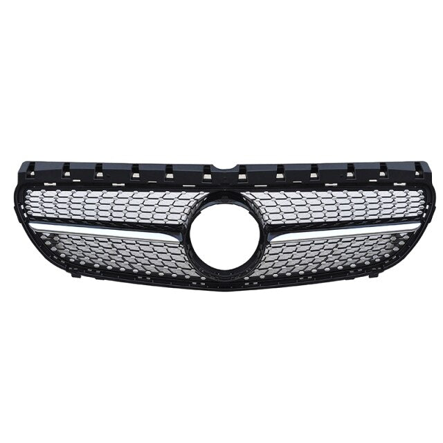 Calandre Diamond Mercedes Classe B W246 Noir - vue de face - Becquet Voiture