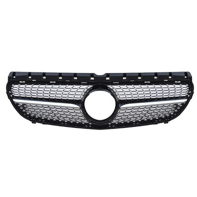 Calandre Diamond Mercedes Classe B W246 Noir - vue de face - Becquet Voiture