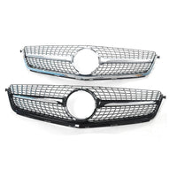 Kühlergrill Diamond Mercedes C-Klasse 2008–2011 - Seitenansicht - Becquet Voiture