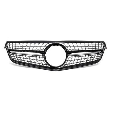 Calandre Diamond Mercedes Classe C W204 Noir - vue de face - Becquet Voiture